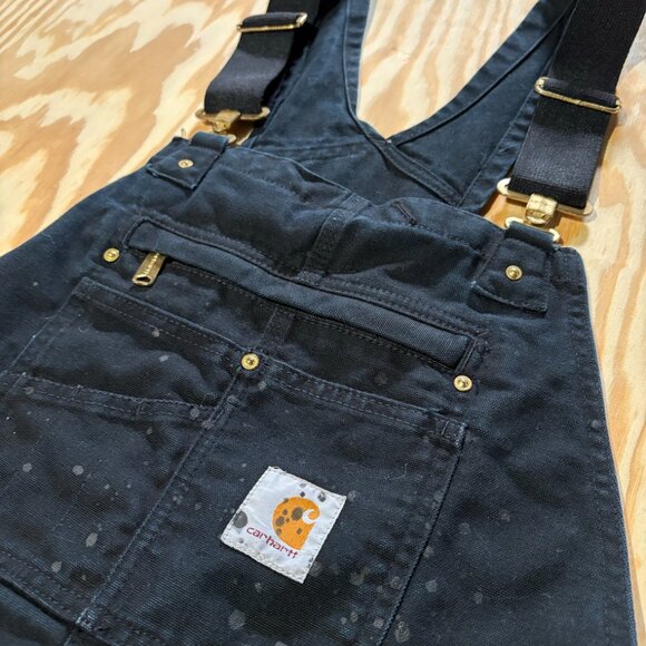 Carhartt Duck Bib Overalls - Black - 34 x 34 - Picture 4 of 4